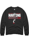 Main image for Cole Harting  Rally Cincinnati Bearcats Mens Black NIL Stacked Box Long Sleeve Crew Sweatshirt