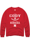 Main image for Peyton Cody  Rally Nebraska Cornhuskers Mens Red NIL Sport Icon Long Sleeve Crew Sweatshirt