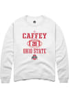 Main image for TC Caffey Rally Mens White Ohio State Buckeyes NIL Sport Icon Crew Sweatshirt