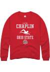 Main image for Clayton Chaplin Rally Mens Red Ohio State Buckeyes NIL Sport Icon Crew Sweatshirt