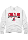 Main image for Clayton Chaplin Rally Mens White Ohio State Buckeyes NIL Stacked Box Crew Sweatshirt