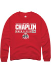 Main image for Clayton Chaplin Rally Mens Red Ohio State Buckeyes NIL Stacked Box Crew Sweatshirt