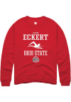 Main image for Jaxson Eckert  Rally Ohio State Buckeyes Mens Red NIL Sport Icon Long Sleeve Crew Sweatshirt