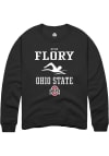 Main image for Kylie Flory  Rally Ohio State Buckeyes Mens Black NIL Sport Icon Long Sleeve Crew Sweatshirt