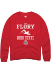 Main image for Kylie Flory  Rally Ohio State Buckeyes Mens Red NIL Sport Icon Long Sleeve Crew Sweatshirt