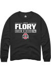 Main image for Kylie Flory  Rally Ohio State Buckeyes Mens Black NIL Stacked Box Long Sleeve Crew Sweatshirt