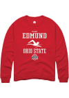 Main image for Mason Edmund  Rally Ohio State Buckeyes Mens Red NIL Sport Icon Long Sleeve Crew Sweatshirt