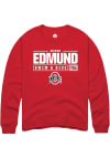 Main image for Mason Edmund  Rally Ohio State Buckeyes Mens Red NIL Stacked Box Long Sleeve Crew Sweatshirt