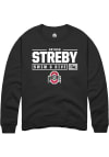 Main image for Nathan Streby  Rally Ohio State Buckeyes Mens Black NIL Stacked Box Long Sleeve Crew Sweatshirt