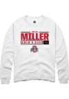 Main image for Nolan Miller  Rally Ohio State Buckeyes Mens White NIL Stacked Box Long Sleeve Crew Sweatshirt