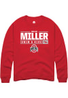 Main image for Nolan Miller  Rally Ohio State Buckeyes Mens Red NIL Stacked Box Long Sleeve Crew Sweatshirt