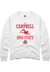 Main image for Sam Campbell  Rally Ohio State Buckeyes Mens White NIL Sport Icon Long Sleeve Crew Sweatshirt