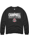 Main image for Sam Campbell  Rally Ohio State Buckeyes Mens Black NIL Stacked Box Long Sleeve Crew Sweatshirt