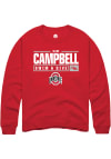 Main image for Sam Campbell  Rally Ohio State Buckeyes Mens Red NIL Stacked Box Long Sleeve Crew Sweatshirt