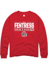 Main image for Erin Fentress  Rally Ohio State Buckeyes Mens Red NIL Stacked Box Long Sleeve Crew Sweatshirt