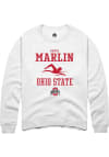 Main image for Krista Marlin  Rally Ohio State Buckeyes Mens White NIL Sport Icon Long Sleeve Crew Sweatshirt