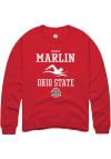 Main image for Krista Marlin  Rally Ohio State Buckeyes Mens Red NIL Sport Icon Long Sleeve Crew Sweatshirt