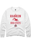 Main image for Mia Rankin  Rally Ohio State Buckeyes Mens White NIL Sport Icon Long Sleeve Crew Sweatshirt