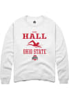 Main image for Paige Hall  Rally Ohio State Buckeyes Mens White NIL Sport Icon Long Sleeve Crew Sweatshirt