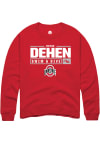 Main image for Reese Dehen  Rally Ohio State Buckeyes Mens Red NIL Stacked Box Long Sleeve Crew Sweatshirt