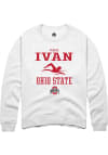 Main image for Teresa Ivan  Rally Ohio State Buckeyes Mens White NIL Sport Icon Long Sleeve Crew Sweatshirt