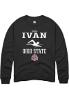 Main image for Teresa Ivan  Rally Ohio State Buckeyes Mens Black NIL Sport Icon Long Sleeve Crew Sweatshirt