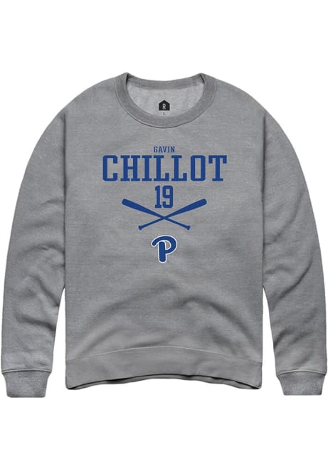 Gavin Chillot Rally Mens Graphite Pitt Panthers NIL Sport Icon Crew Sweatshirt