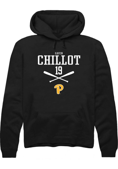 Gavin Chillot Rally Mens Black Pitt Panthers NIL Sport Icon Hooded Sweatshirt