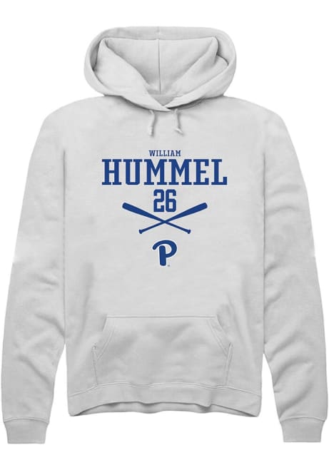 William Hummel Rally Mens White Pitt Panthers NIL Sport Icon Hooded Sweatshirt