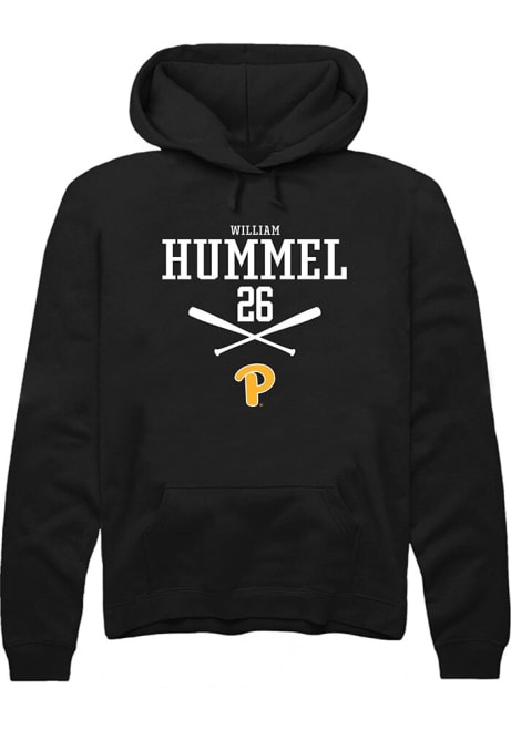 William Hummel Rally Mens Black Pitt Panthers NIL Sport Icon Hooded Sweatshirt