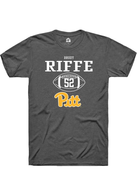 Brody Riffe Dark Grey Pitt Panthers NIL Sport Icon Short Sleeve T Shirt