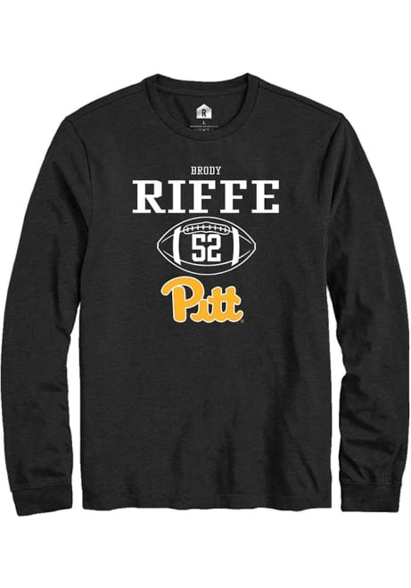 Brody Riffe Rally Mens Black Pitt Panthers NIL Sport Icon Tee