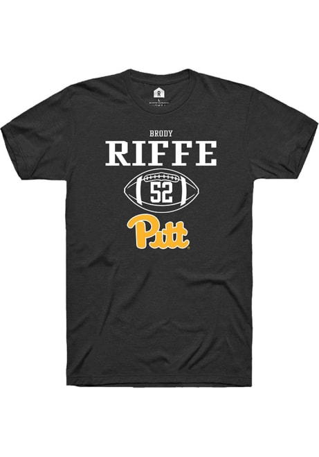 Brody Riffe Black Pitt Panthers NIL Sport Icon Short Sleeve T Shirt