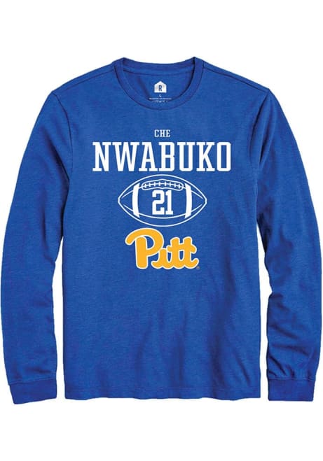 Che Nwabuko Rally Mens Blue Pitt Panthers NIL Sport Icon Tee