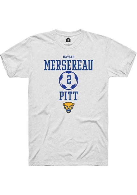 Haylee Mersereau White Pitt Panthers NIL Sport Icon Short Sleeve T Shirt