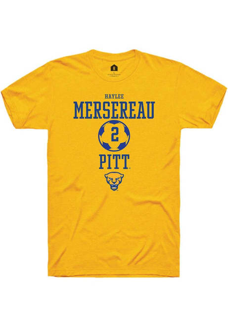 Haylee Mersereau Gold Pitt Panthers NIL Sport Icon Short Sleeve T Shirt