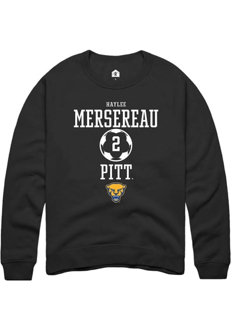 Haylee Mersereau Rally Mens Black Pitt Panthers NIL Sport Icon Crew Sweatshirt