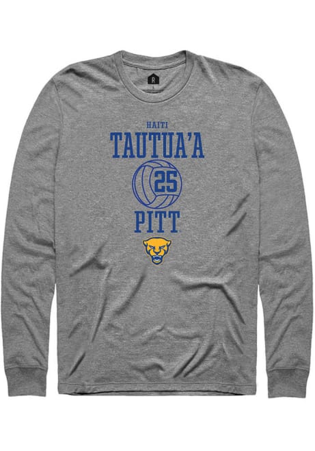 Haiti Tautua’a Rally Mens Graphite Pitt Panthers NIL Sport Icon Tee