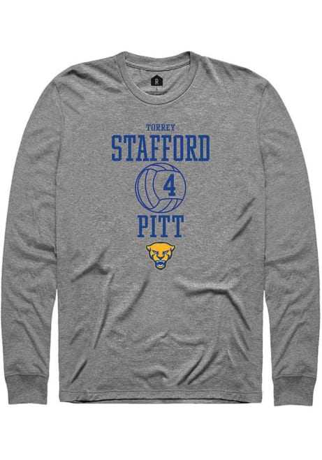 Torrey Stafford Rally Mens Graphite Pitt Panthers NIL Sport Icon Tee