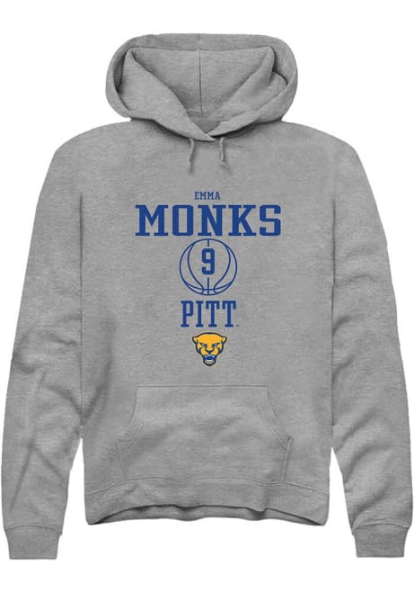 Emma Monks Rally Mens Graphite Pitt Panthers NIL Sport Icon Hooded Sweatshirt