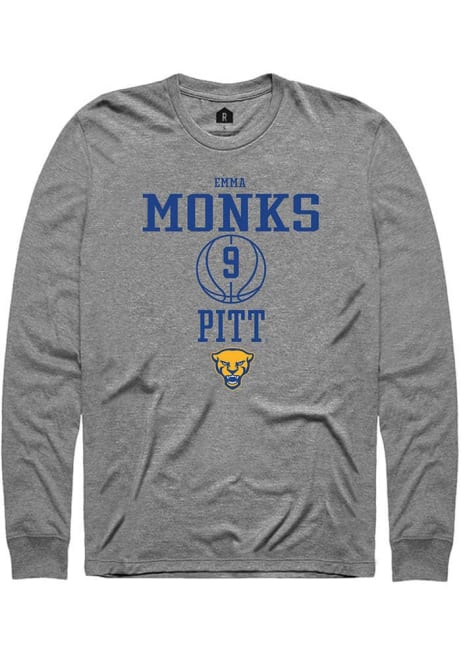 Emma Monks Rally Mens Graphite Pitt Panthers NIL Sport Icon Tee