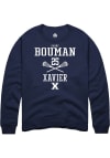 Main image for Gabby Bouman  Rally Xavier Musketeers Mens Navy Blue NIL Sport Icon Long Sleeve Crew Sweatshirt