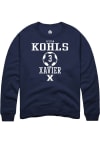 Main image for Peyton Kohls  Rally Xavier Musketeers Mens Navy Blue NIL Sport Icon Long Sleeve Crew Sweatshirt