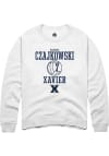 Main image for Elouise Czajkowski  Rally Xavier Musketeers Mens White NIL Sport Icon Long Sleeve Crew Sweatshir..