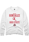 Main image for Berlynn Gonzalez  Rally Ohio State Buckeyes Mens White NIL Sport Icon Long Sleeve Crew Sweatshir..