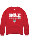 Main image for Berlynn Gonzalez  Rally Ohio State Buckeyes Mens Red NIL Stacked Box Long Sleeve Crew Sweatshirt