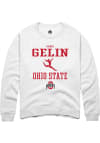 Main image for Danni Gelin  Rally Ohio State Buckeyes Mens White NIL Sport Icon Long Sleeve Crew Sweatshirt