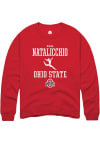 Main image for Diana Natalicchio  Rally Ohio State Buckeyes Mens Red NIL Sport Icon Long Sleeve Crew Sweatshirt