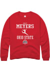 Main image for Hailey Meyers  Rally Ohio State Buckeyes Mens Red NIL Sport Icon Long Sleeve Crew Sweatshirt