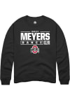 Main image for Hailey Meyers  Rally Ohio State Buckeyes Mens Black NIL Stacked Box Long Sleeve Crew Sweatshirt